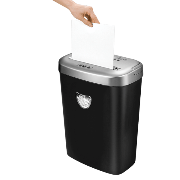 Знищувач Fellowes 53C, 10 аркушів, фрагменти 4х35 мм, кошик 23 літри
