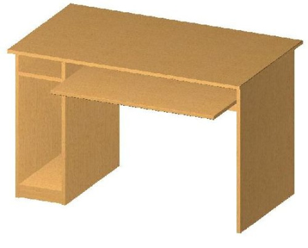 Стіл комп'ютерний 120x70x750 см.