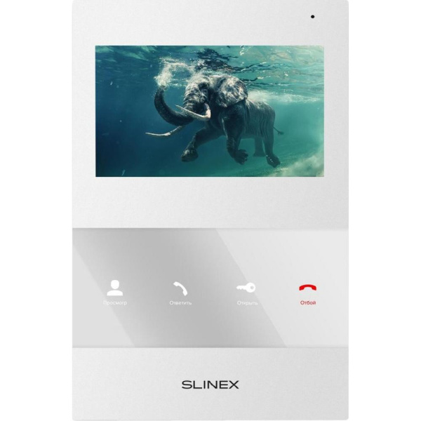 Комплект відеодомофона Slinex SQ-04 білий + Панель виклику Slinex ML-16НR антична