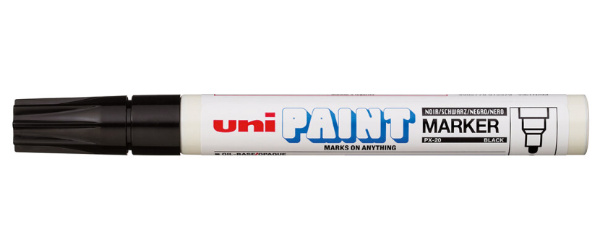 Маркер uni PAINT 2,2-2,8мм, чорний