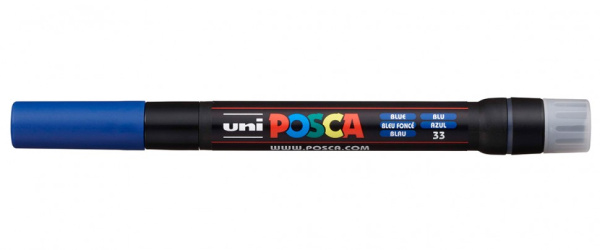 Маркер uni POSCA, 1-10мм, синій