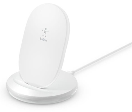 Бездротовий ЗП Belkin Stand Wireless Charging Qi, 24W, white