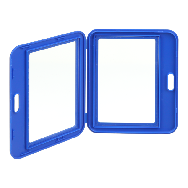 Ідентифікатор горизонтальний, 101х80 мм, PP+PVC, синій