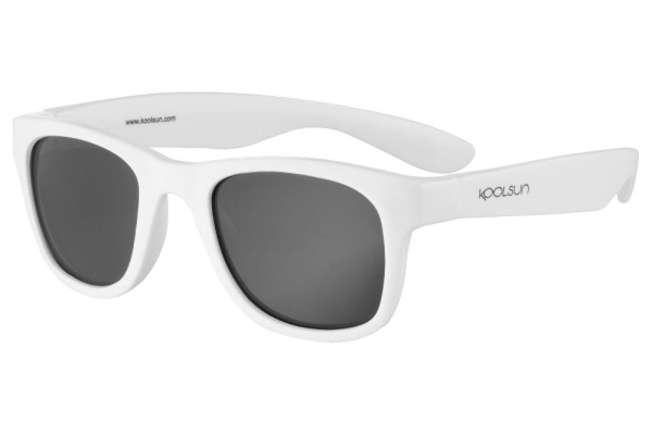 Детские солнцезащитные очки Koolsun белые серии Wave 3-10 лет KS-WAWM003