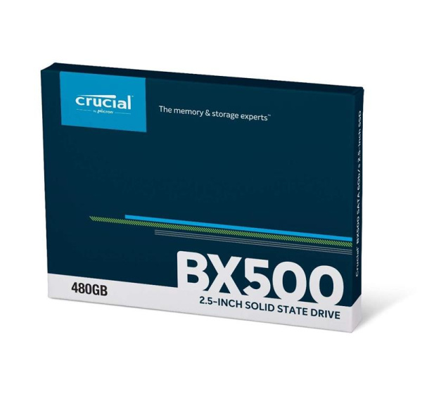 Твердотельный накопитель SSD 2.5" Crucial BX500 480GB SATA 3D TLC