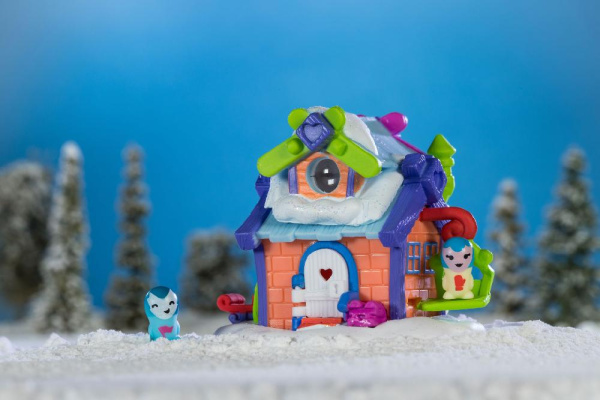 Игровая фигурка Jazwares Nanables Small House Зимняя страна чудес, Лыжный домик "Тайник"