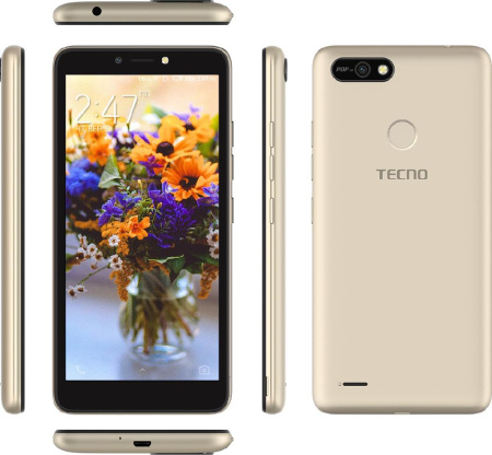 Смартфон TECNO POP 2F (B1G) 1/16GB Dual SIM Champagne Gold