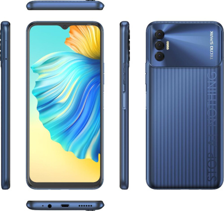 Смартфон TECNO Spark 8p (KG7n) 4/64Gb NFC Dual SIM Atlantic Blue