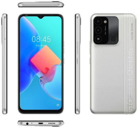 Смартфон TECNO Spark 8C (KG5k) 4/64Gb 2SIM Diamond Grey