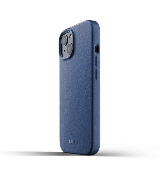 Чохол шкіряний MUJJO для Apple iPhone 13 Full Leather, Monaco Blue