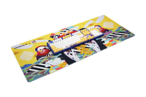 Игровая поверхность Varmilo Lovebirds Gold Desk Mat XL (900х400х3мм)