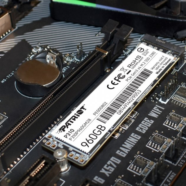 Твердотельный накопитель SSD Patriot PCIe 3.0 M.2 960GB P310