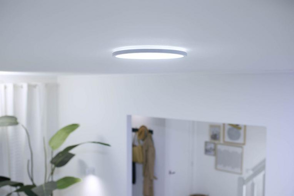Розумний стельовий світильник WiZ SuperSlim Ceiling 16W (1500lm 29,2см) 2700-6500K Wi-Fi білий