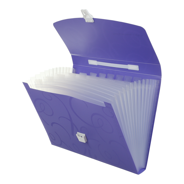 Портфель пластиковий на 1відділення BAROCCO фіолетовий