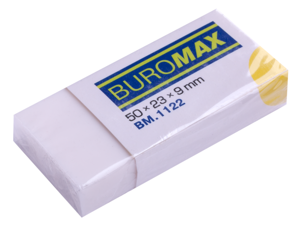 Ластик BUROMAX, в паперовій обгортці, 50x23x9mm