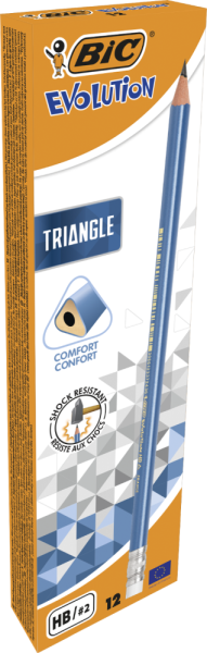 Олівець "EVOLUTION TRIANGLE", з гумкою, HB