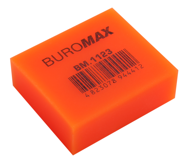 Ластик BUROMAX, НЕОН 40x35x14mm