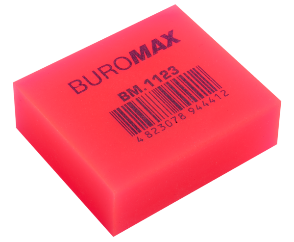 Ластик BUROMAX, НЕОН 40x35x14mm