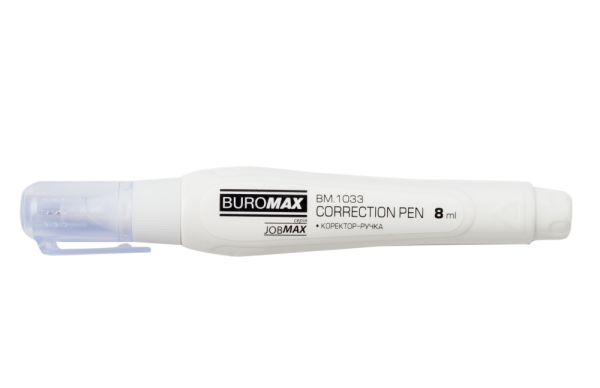 Коректор-ручка 8 мл, Jobmax, спиртова основа,  металевий наконечник