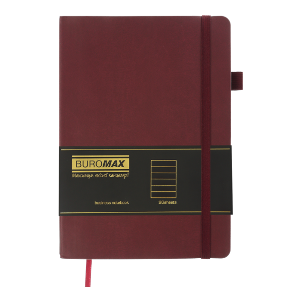 Блокнот діловий BRIEF, L2U, А5, 96 арк., лінія, марсала, шт.шкіра