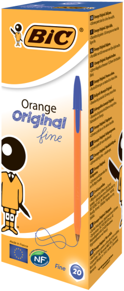 Ручка "Orange", синя, 20 шт/уп