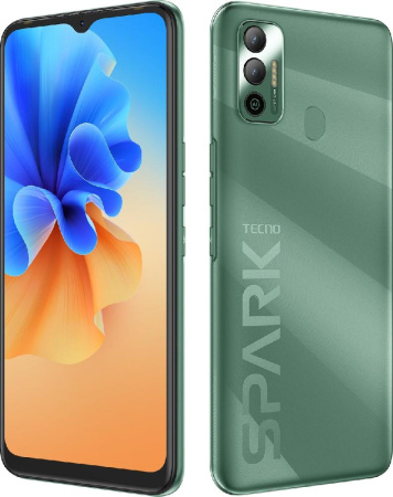 Смартфон TECNO Spark 7 (KF6n) 4/64Gb NFC 2SIM Spruce Green