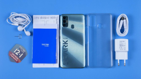 Смартфон TECNO Spark 7 (KF6n) 4/64Gb NFC 2SIM Spruce Green