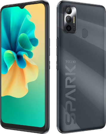 Смартфон TECNO Spark 7 (KF6n) 4/128Gb NFC 2SIM Magnet Black