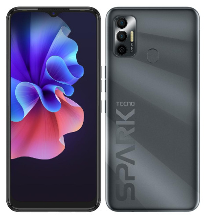 Смартфон TECNO Spark 7 (KF6n) 4/128Gb NFC 2SIM Magnet Black