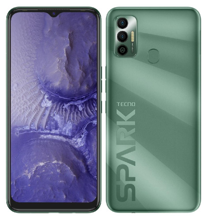 Смартфон TECNO Spark 7 (KF6n) 4/128Gb NFC Dual SIM Spruce Green