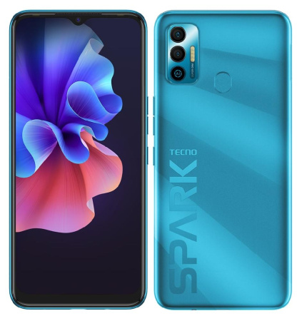 Смартфон TECNO Spark 7 (KF6n) 4/128Gb NFC Dual SIM Morpheus Blue