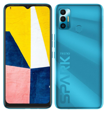 Смартфон TECNO Spark 7 (KF6n) 4/128Gb NFC Dual SIM Morpheus Blue
