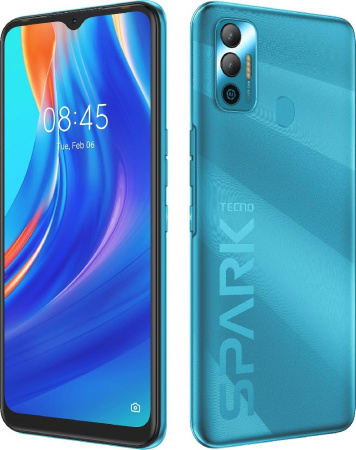 Смартфон TECNO Spark 7 (KF6n) 4/128Gb NFC Dual SIM Morpheus Blue