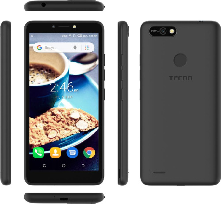 Смартфон TECNO POP 2F (B1F) 1/16GB Dual SIM Midnight Black