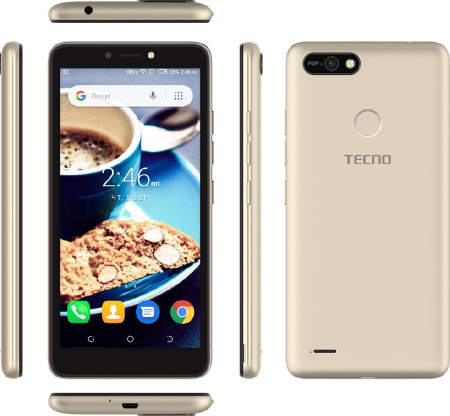 Смартфон TECNO POP 2F (B1F) 1/16GB Dual SIM Champagne Gold