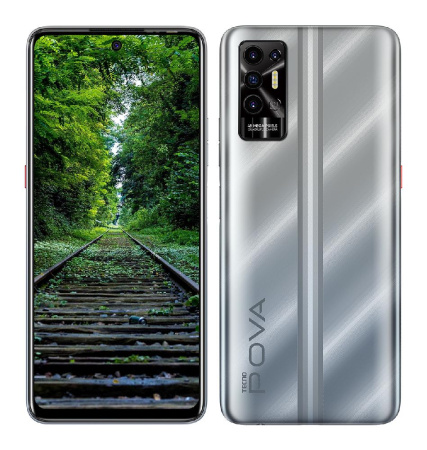 Смартфон TECNO POVA-2 (LE7n) 4/128Gb NFC Dual SIM Polar Silver