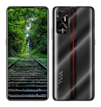 Смартфон TECNO POVA-2 (LE7n) 4/128Gb NFC Dual SIM Dazzle Black